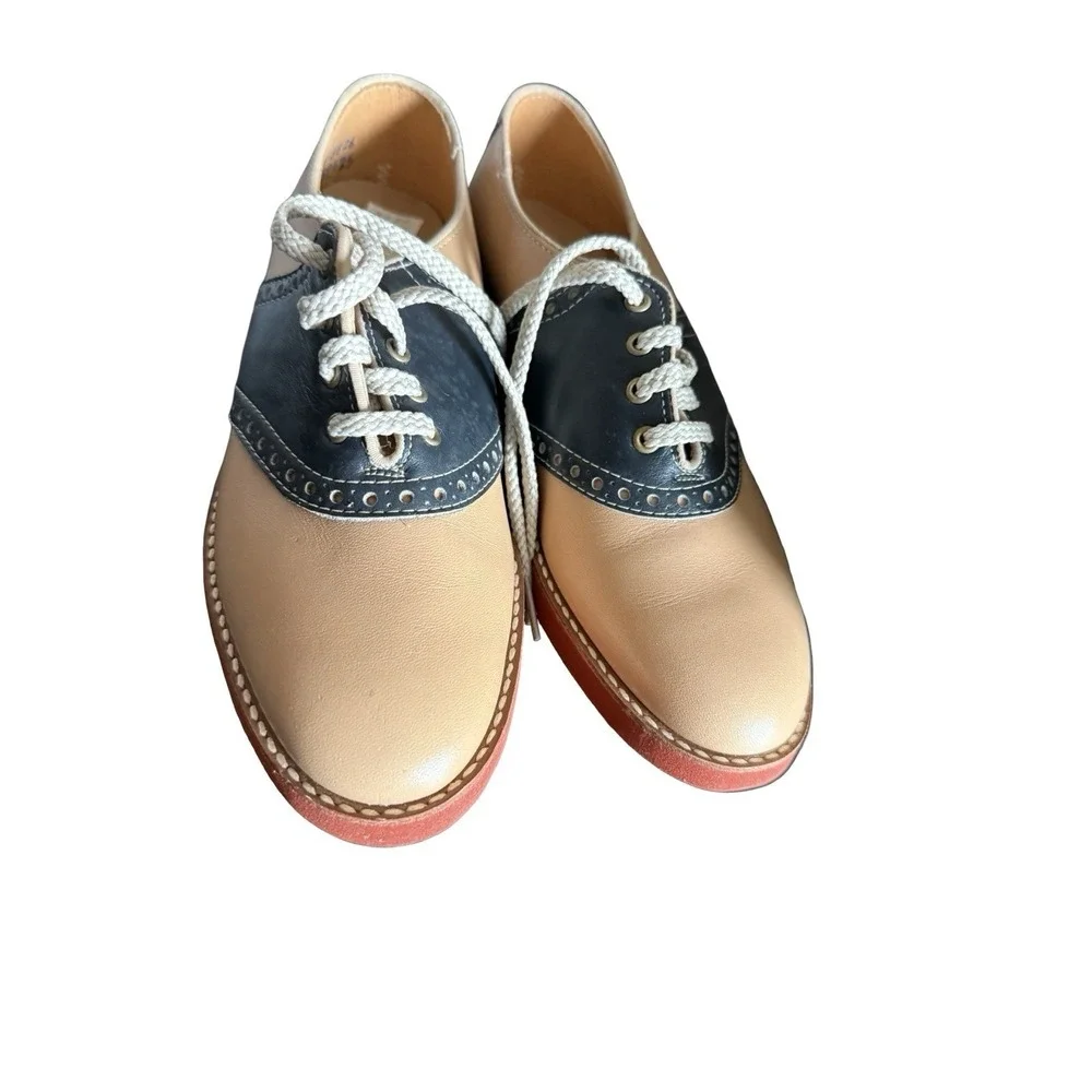 Vintage Little Capezios Saddle shoes‎ size 7 1/2 N Youth brown blue